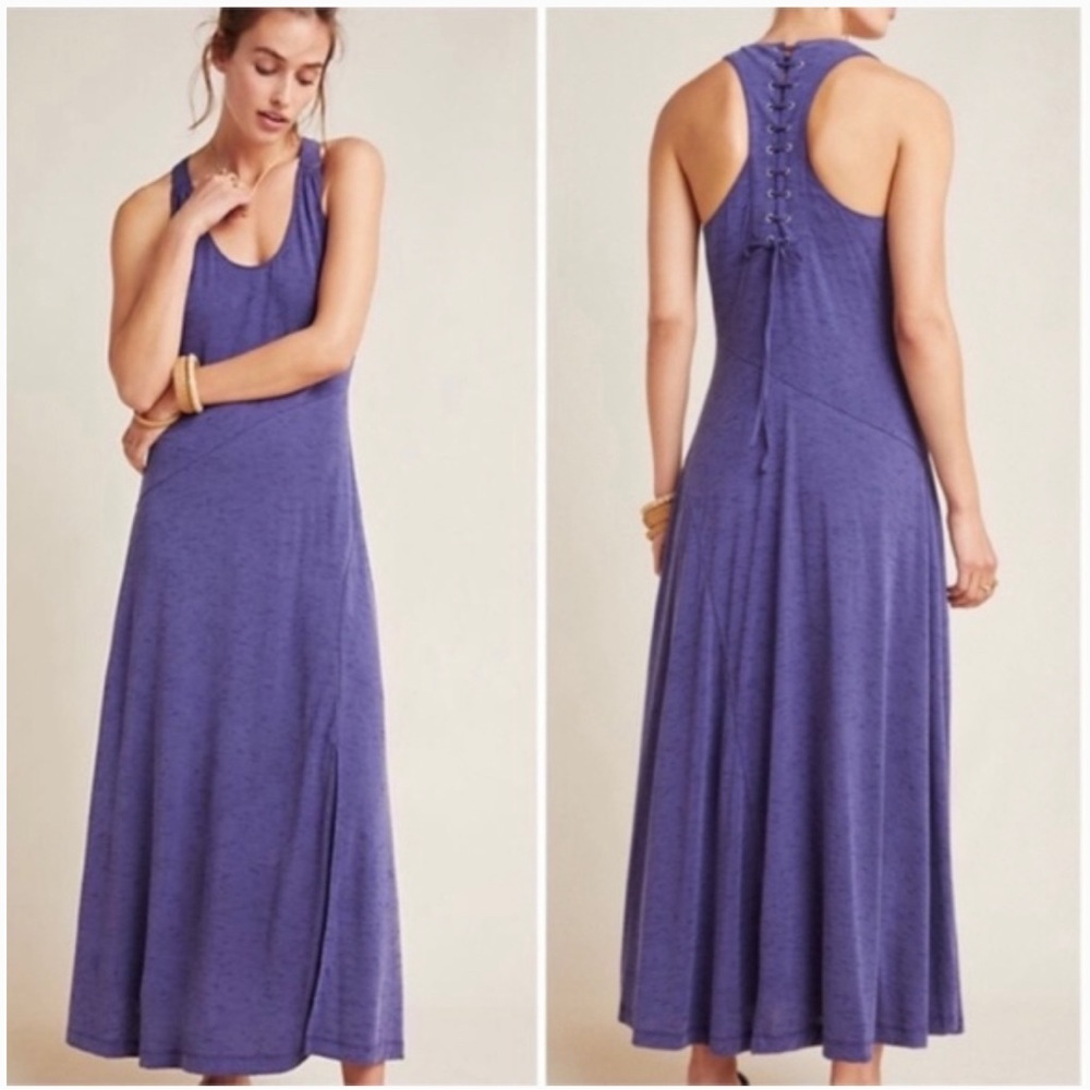 Maeve blue maxi tank dress by Anthropologie - worn twice. S